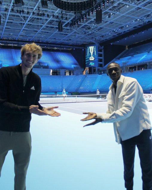 Famoso tiktoker Khaby Lame causó furor en el ATP Finals