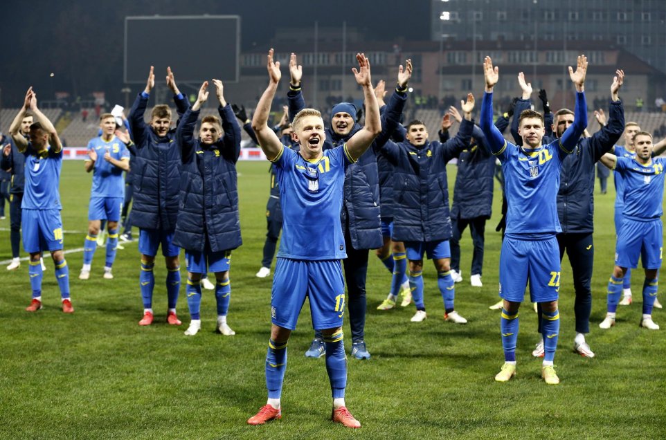 Ucrania venció a Bosnia-Herzegovina y celebró su paso al repechaje europeo para Qatar 2022