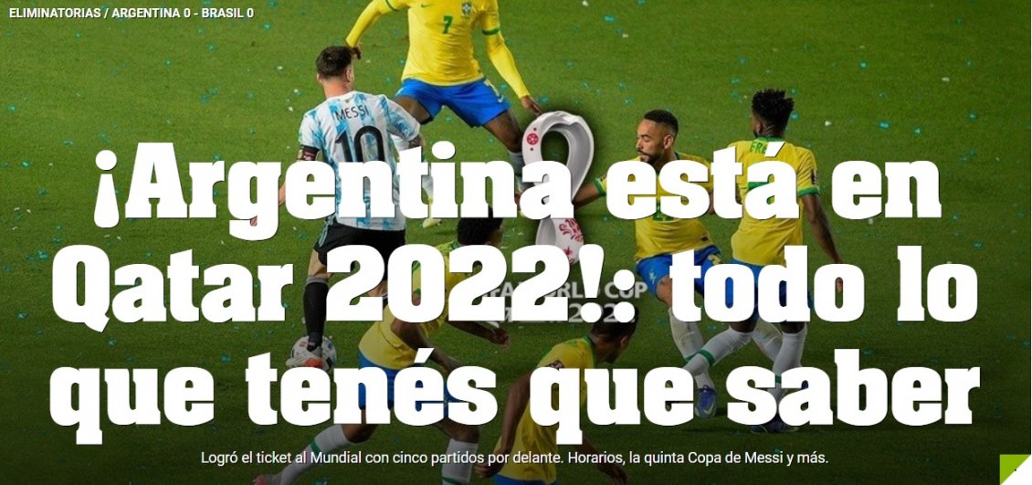 “Misión cumplida”: Prensa argentina celebró la clasificación al Mundial de su selección