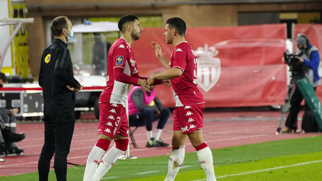 Guillermo Maripán tuvo minutos en electrizante empate de AS Mónaco con Lille en la liga francesa