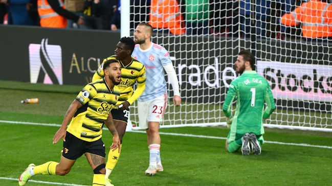 Manchester United sufrió una paliza a manos de Watford y estiró su crisis en la Premier