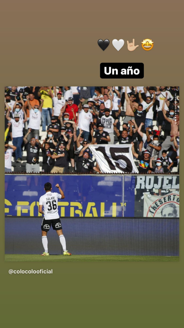 Se cumplió un año del “romance” entre Pablo Solari y Colo Colo