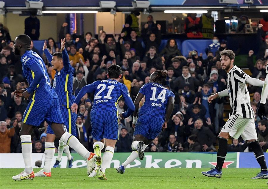 Chelsea goleó a Juventus y confirmó su presencia en octavos de la Champions