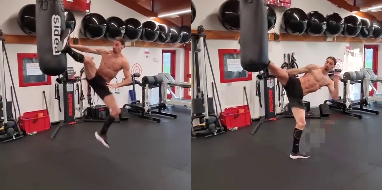 ¡Patadas letales! El impresionante entrenamiento de Zlatan Ibrahimovic