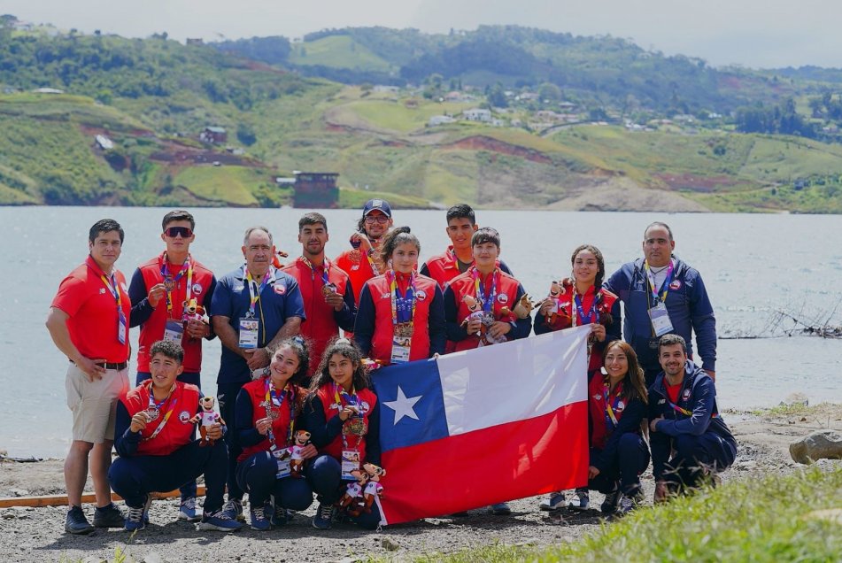 El Team Chile de Canotaje sumó cinco medallas este viernes en los Panamericanos Junior de Cali