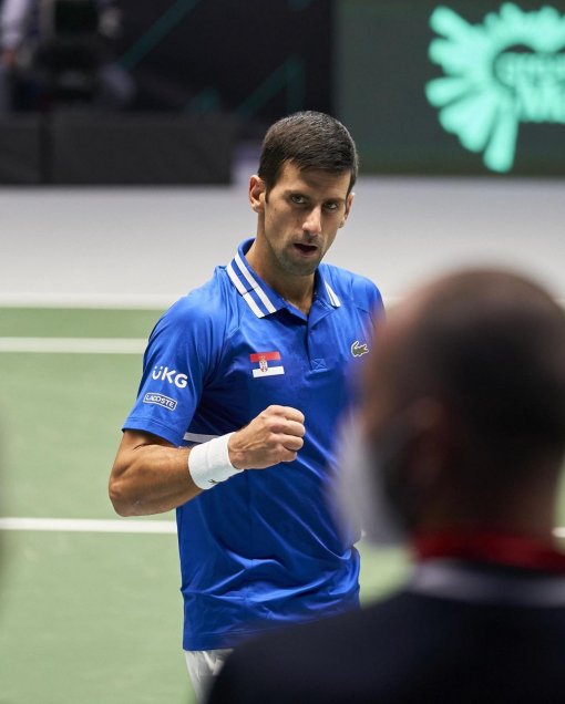 Novak Djokovic guió a Serbia a su primer triunfo en las Finales de la Copa Davis 2021