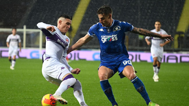Fiorentina de Erick Pulgar cayó derrotado ante Empoli y se enredó en la Serie A