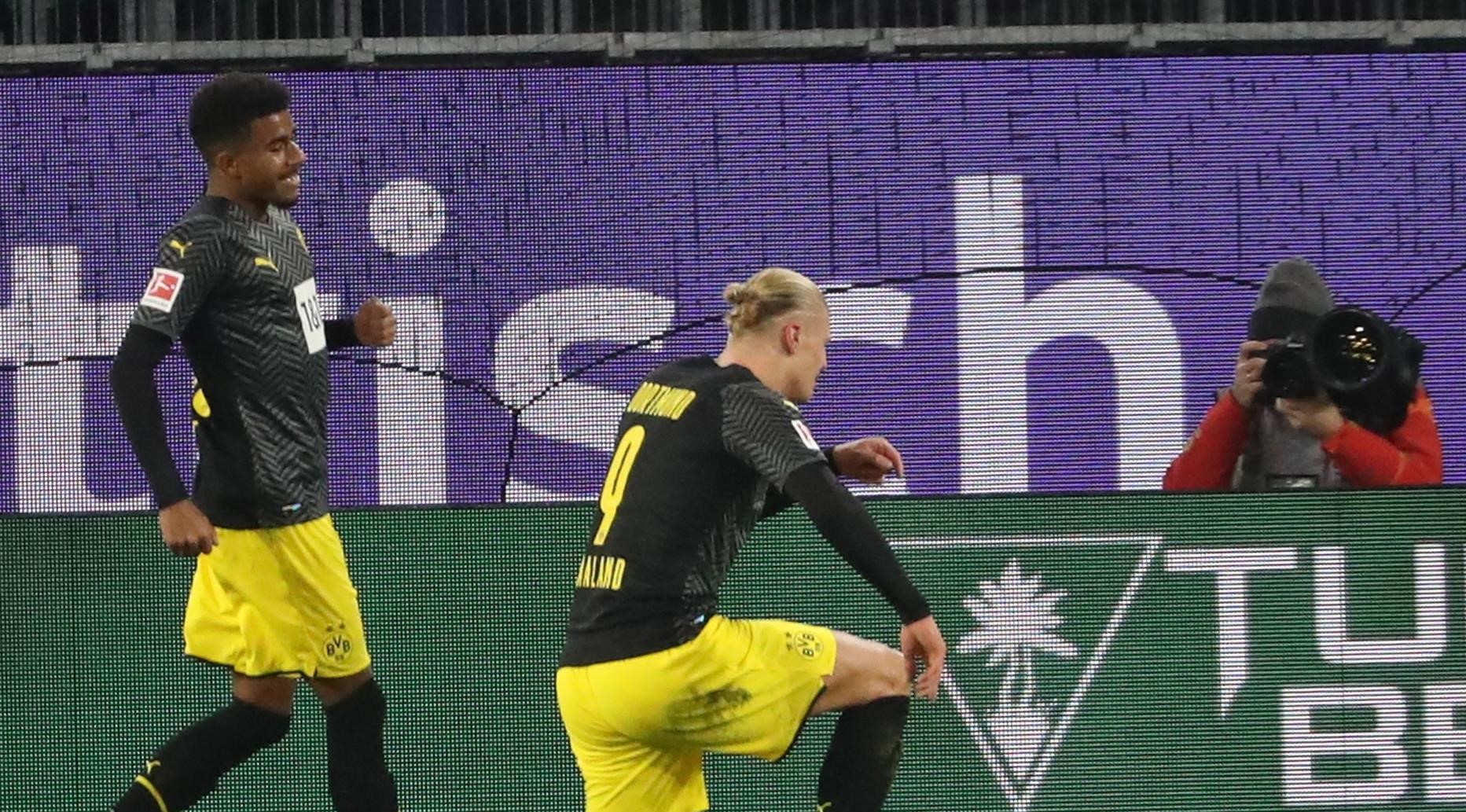 La divertida reacción de Haaland por grosero gesto de hincha rival mientras le dedicaba su gol