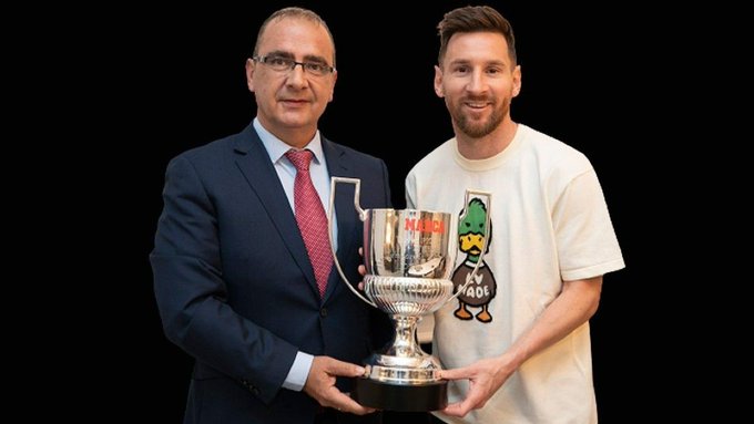 Lionel Messi recibió su octavo trofeo “Pichichi”: No sé si veremos a alguien que me supere
