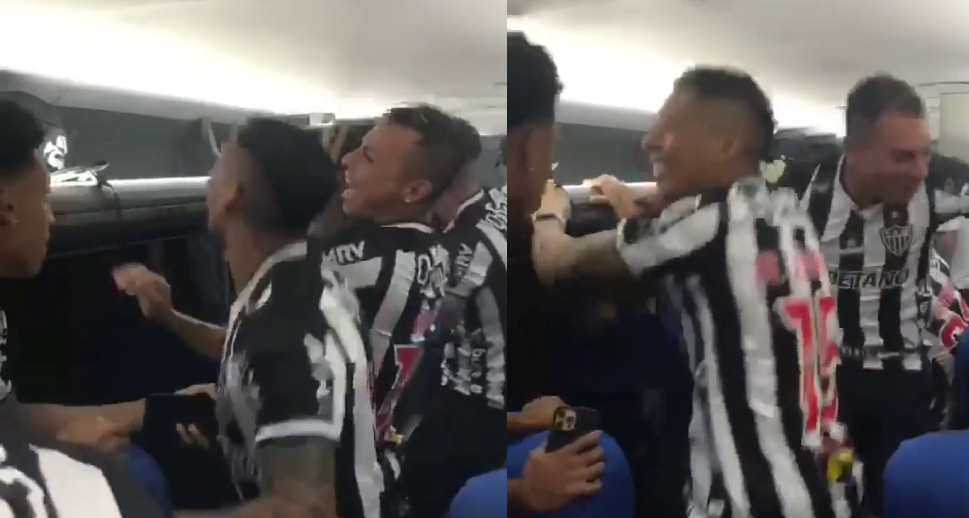 Eduardo Vargas protagonizó festejos de Atlético Mineiro tras ganar el Brasileirao