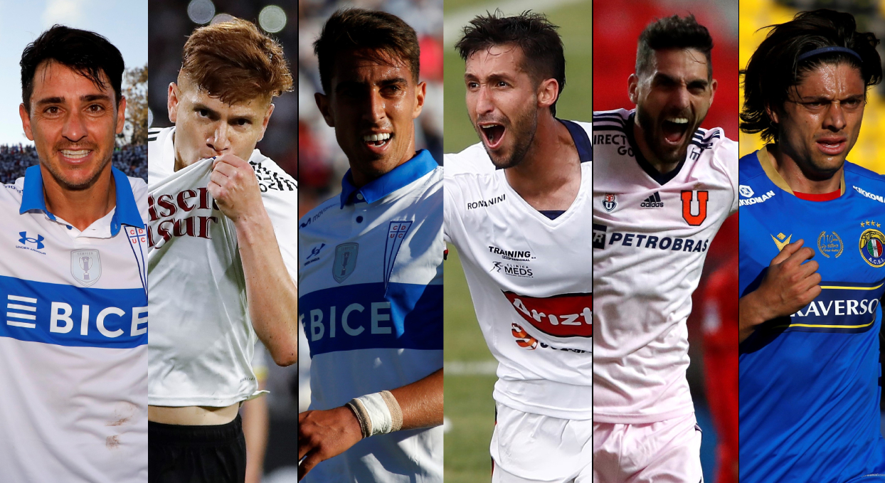 Zampedri, Gil, Valencia, Sosa, Larrivey y Montecinos: Elige al Jugador del Campeonato 2021 en AlAireLibre.cl.