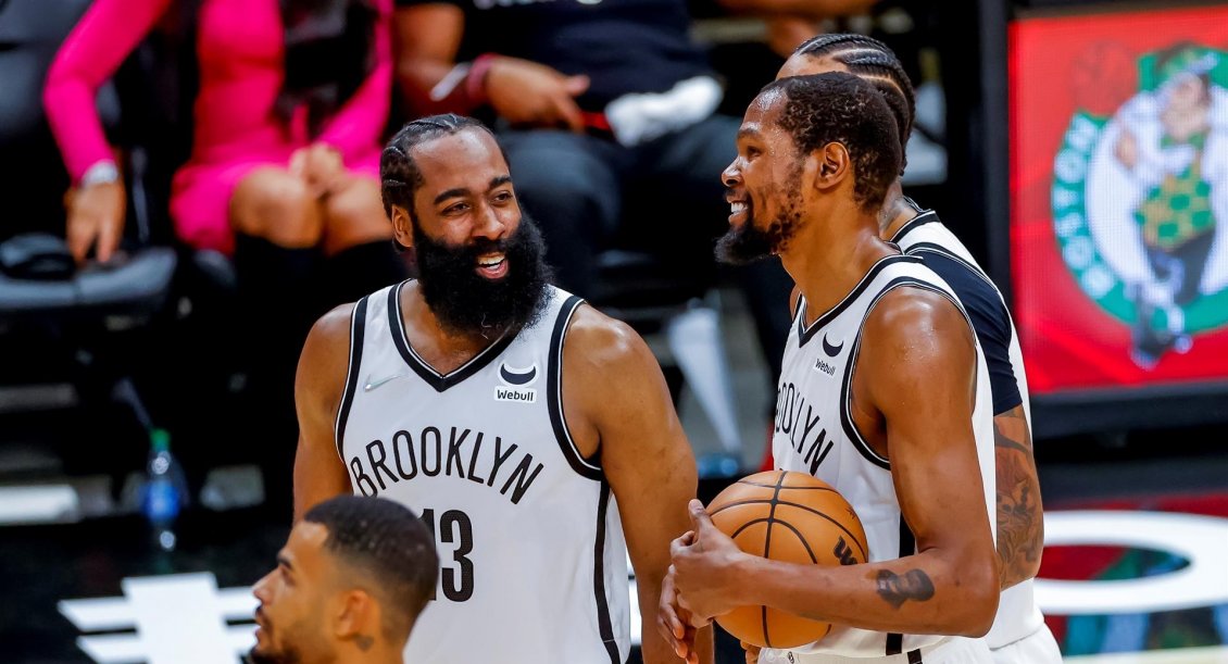 Brooklyn Nets contó con la inspiración de Kevin Durant y James Harden para batir a Atlanta Hawks