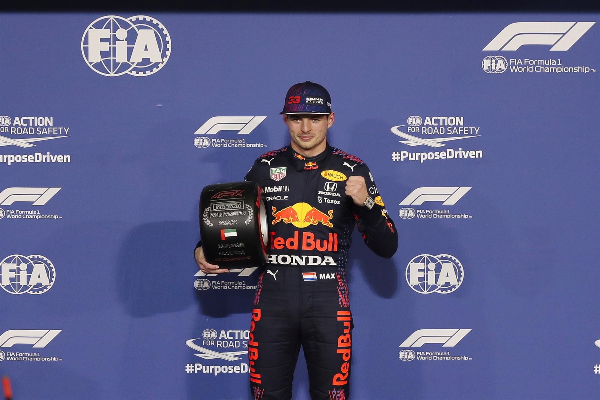 Verstappen tras ganar la “pole” en Abu Dabi: Fue un gran día, pero la carrera es lo más importante
