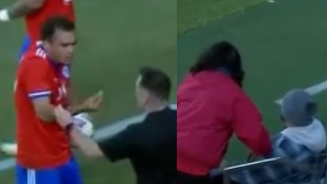 Gabriel Suazo se enfrascó en fuerte discusión con hincha en amistoso de la Roja ante El Salvador