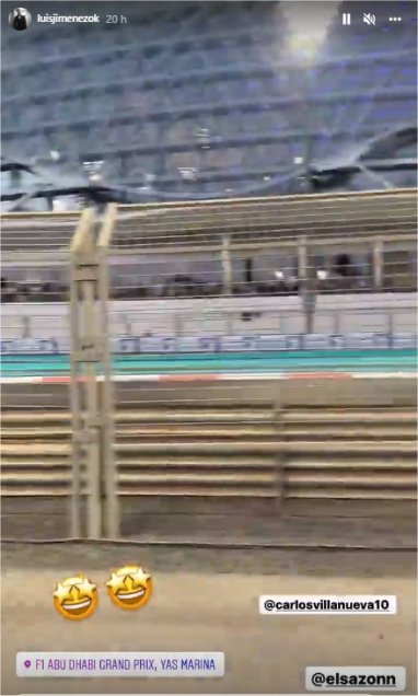 Luis Jiménez y Carlos Villanueva fueron espectadores privilegiados en el GP de Abu Dhabi
