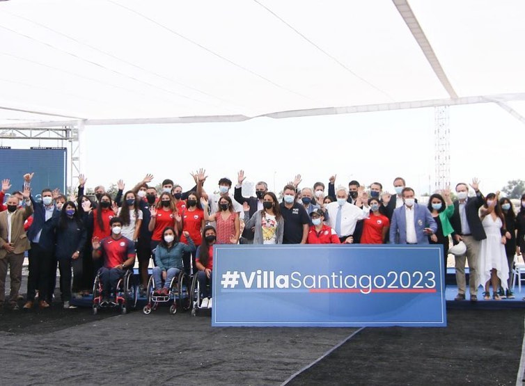 Presidente Piñera puso la primera piedra de la Villa Panamericana y Parapanamericana de Santiago 2023