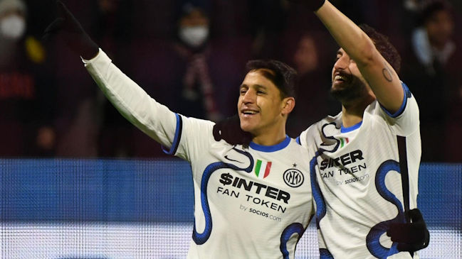Alexis se anotó con un golazo en la inspirada victoria de Inter sobre Salernitana