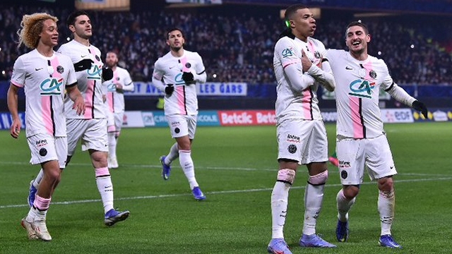 Mbappé comandó victoria de PSG ante equipo de quinta división en la Copa de Francia