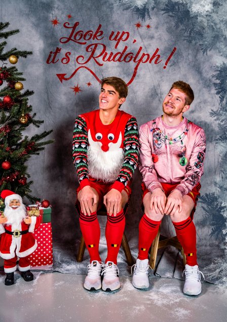 Las simpáticas tarjetas navideñas de la selección de Bélgica