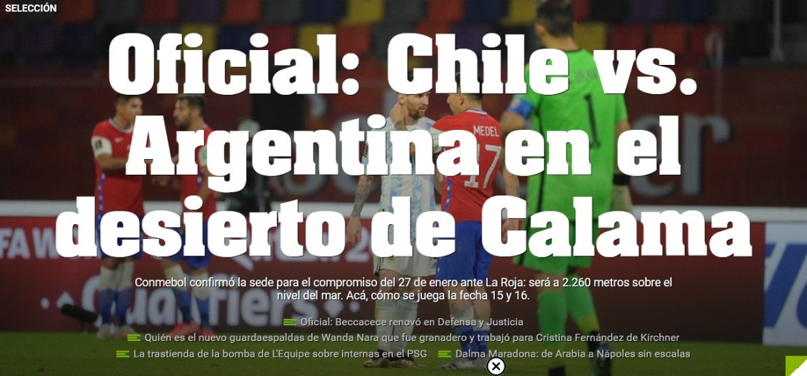 “Será un cambio radical”: La reacción de la prensa argentina por duelo con Chile en Calama