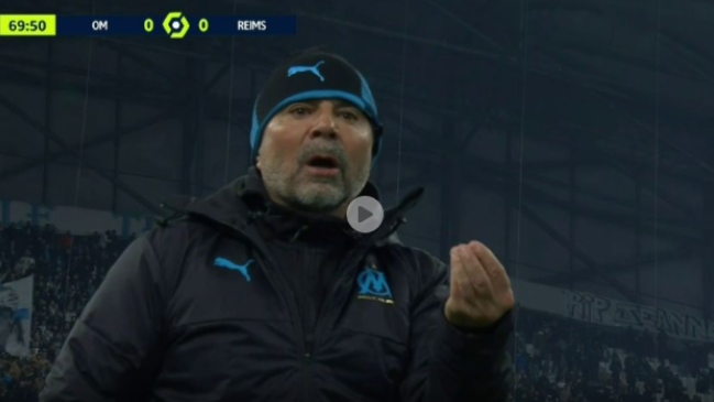 El exabrupto de Jorge Sampaoli en pleno partido de Olympique de Marsella