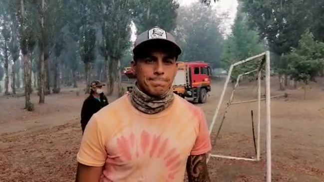 Nery Veloso por incendios en Quillón: Es trágico ver cómo la gente pierde sus casas, pero tengo fe