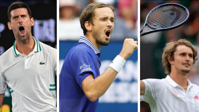 Djokovic reinó en un año en que Medvedev y Zverev amenazaron su trono