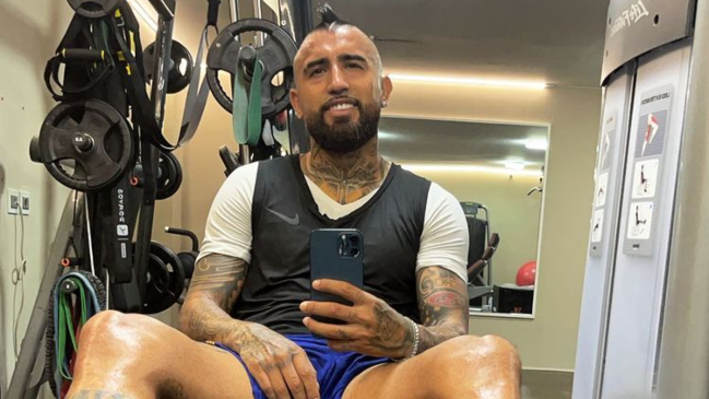 Arturo Vidal despide el 2021 ejercitándose