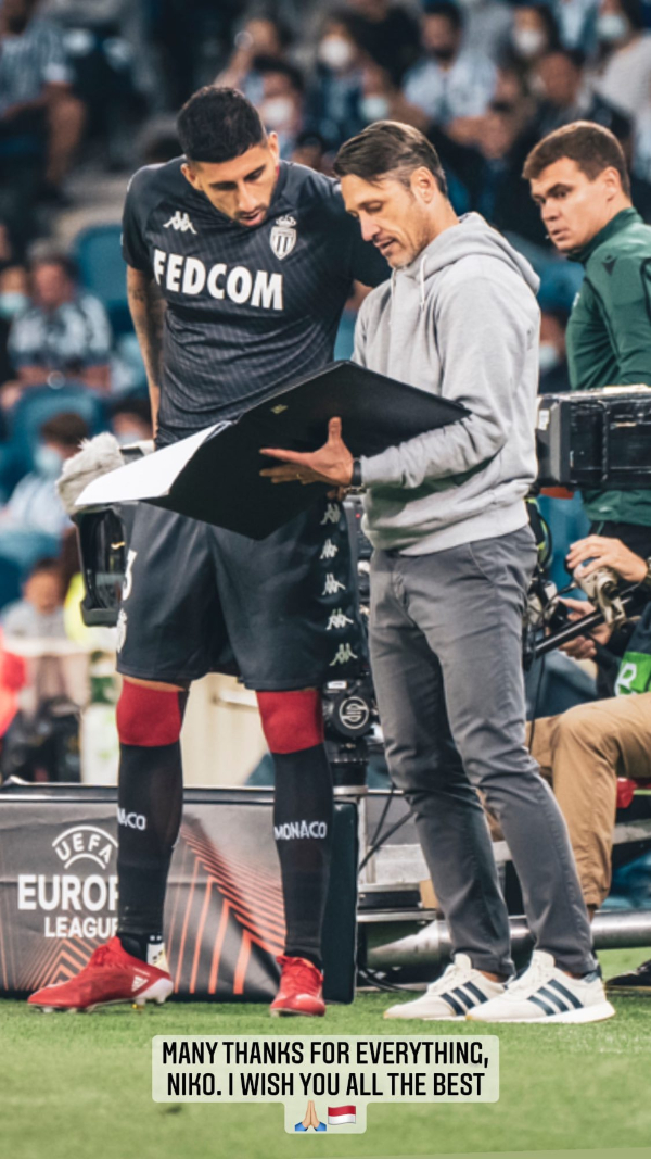 Maripán se despidió del técnico Niko Kovac: Muchas gracias por todo, te deseo lo mejor