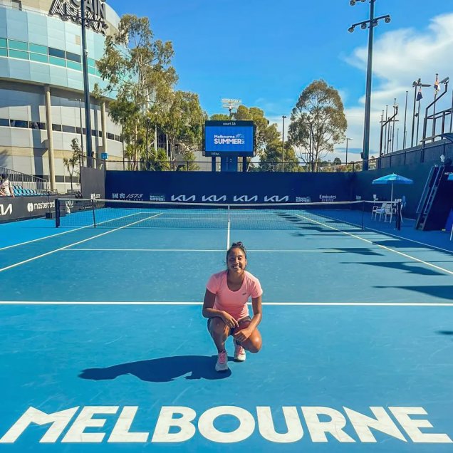 Daniela Seguel ya está en Melbourne para iniciar su temporada en el Abierto de Australia