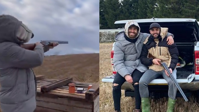 ¡Las hace todas! Ben Brereton afinó la puntería con sesión de tiro al blanco