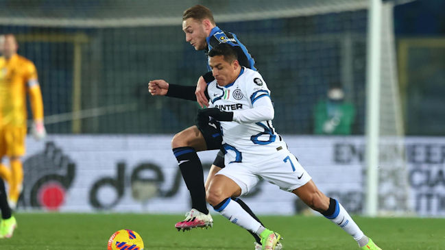 Inter de Milán tuvo a Alexis como titular en un discreto empate ante Atalanta por la Serie A