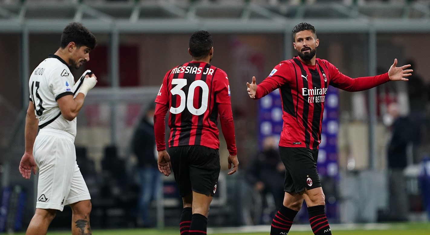 AC Milan perdió la chance de superar a Inter en la Serie A tras caer ante Spezia en San Siro
