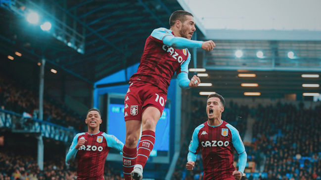 Emiliano Buendía anotó el gol del triunfo de Aston Villa sobre Everton y llega encendido al duelo con Chile