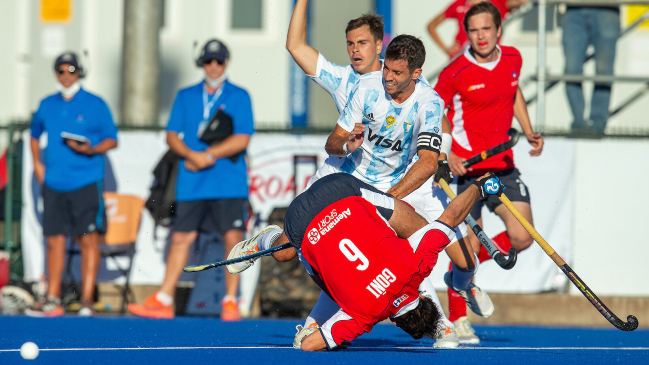 Los Diablos sufrieron agónica remontada contra Argentina en el Panamericano de Hockey césped