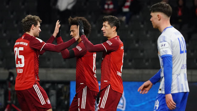 Bayern Munich apabulló a domicilio a Hertha Berlin y fortaleció su lugar en la cima de la Bundesliga