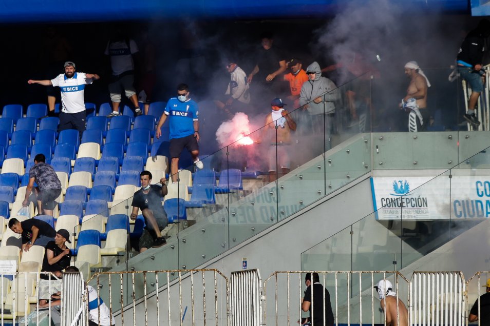¡Lamentable! Los desmanes provocados por barristas de la UC y Colo Colo en la Supercopa