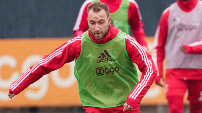 Christian Eriksen entrenó con los juveniles de Ajax a la espera de encontrar club