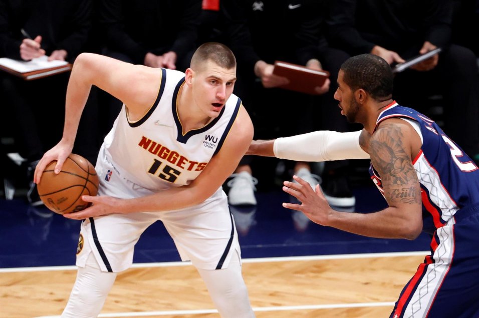 Nikola Jokic mostró su talento en triunfo de Denver Nuggets ante Brooklyn Nets