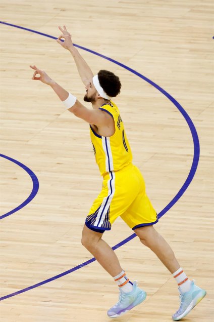 Stephen Curry y Klay Thompson lideraron la victoria de los Warriors ante Minnesota