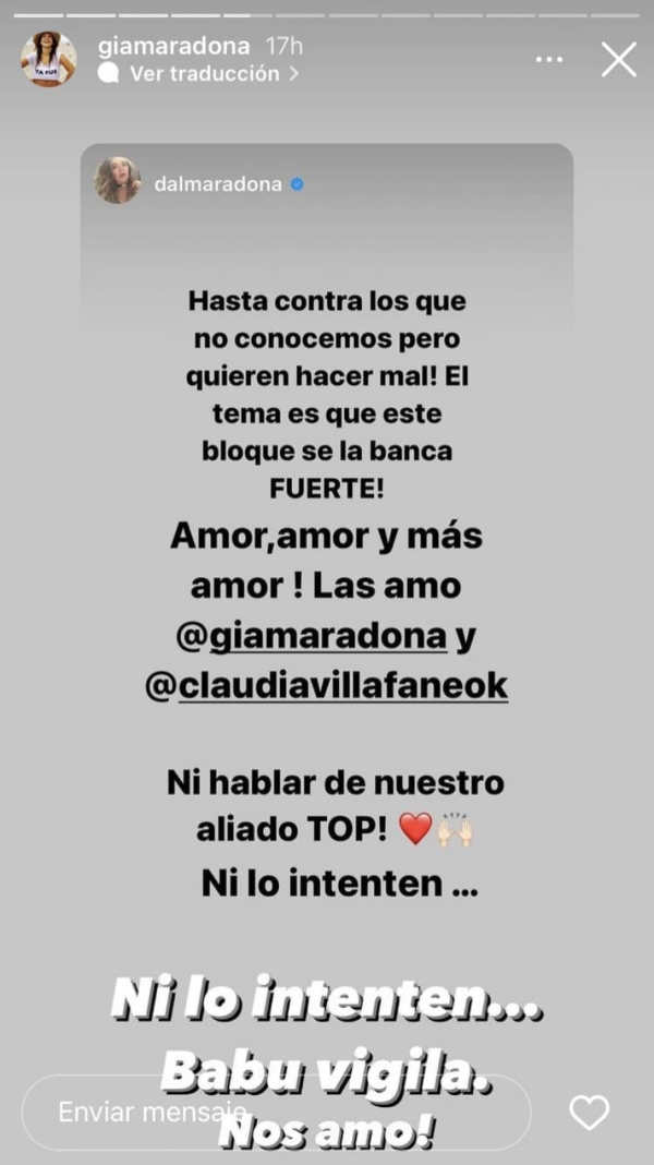 Denuncian abandono de la tumba de Maradona y una de sus hijas respondió con todo