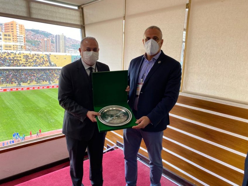 Pablo Milad se reunió con el presidente de la Federación de Fútbol de Bolivia