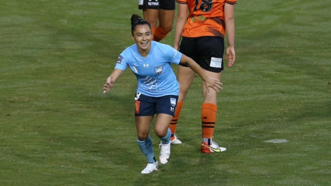 María José Rojas anotó un golazo en el triunfo de Sydney ante Brisbane