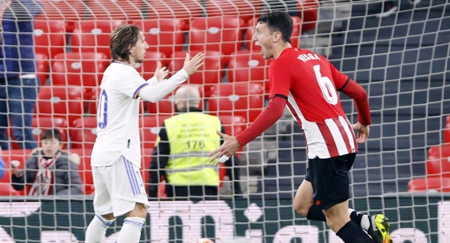 Athletic de Bilbao se tomó revancha de la Supercopa y eliminó a Real Madrid de la Copa del Rey