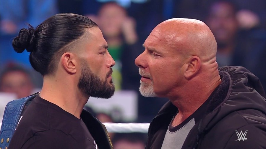 Goldberg regresó a WWE y retó a Roman Reigns a una lucha titular en Elimination Chamber