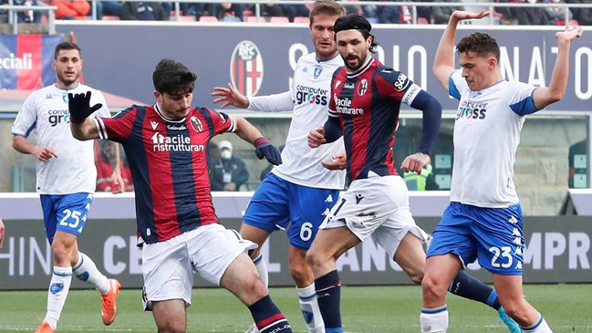 Bologna contó con Gary Medel en igualdad ante Empoli en la Serie A