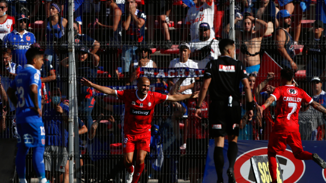 Sebastián Sáez marcó el segundo descuento de Unión La Calera en la derrota frente a la U