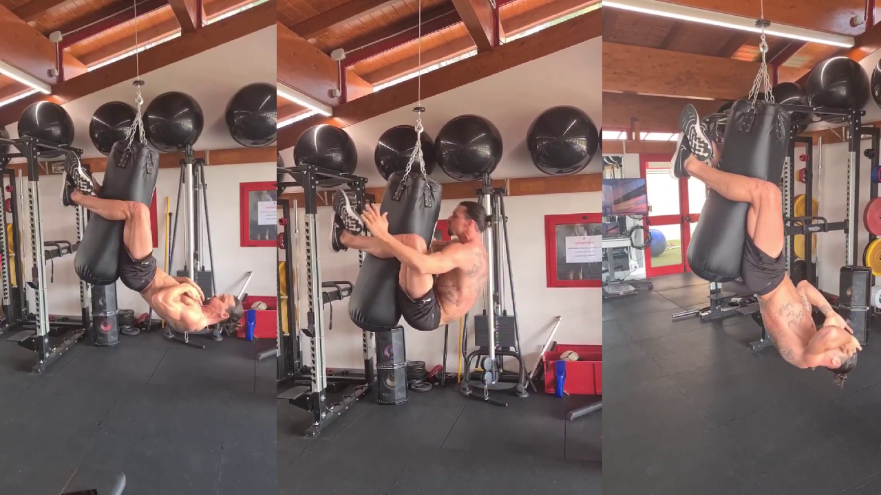 Zlatan Ibrahimovic sorprendió a sus seguidores con intensa rutina de entrenamiento