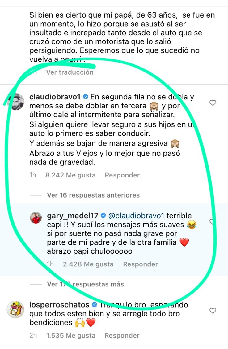 Gary Medel denunció amenazas contra él y su familia tras accidente vehicular de su padre