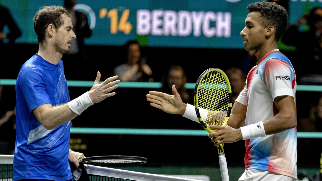 Félix Auger-Aliassime batió a Andy Murray y se instaló en cuartos de final del ATP de Rotterdam